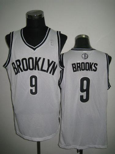 Jerseys Factory Cheap Nets #9 MarShon Brooks White Home Embroide
