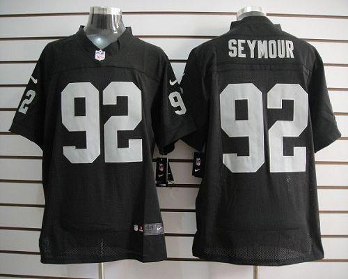 Jerseys Factory Cheap Nike Raiders #92 Richard Seymour Black Tea