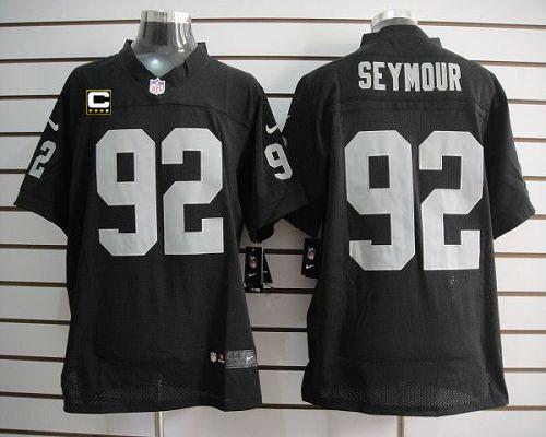 Jerseys Factory Cheap Nike Raiders #92 Richard Seymour Black Tea