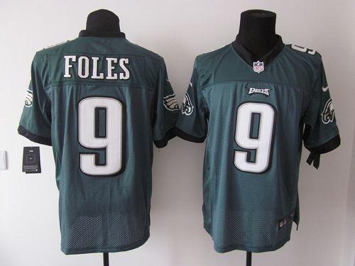 Jerseys Factory Cheap Nike Eagles #9 Nick Foles Midnight Green T