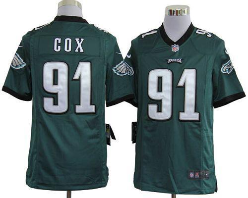 Jerseys Factory Cheap Nike Eagles #91 Fletcher Cox Midnight Gree