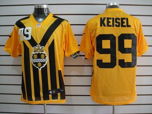 Jerseys Factory Cheap Nike Steelers #99 Brett Keisel Gold 1933s