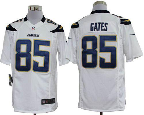Jerseys Factory Cheap Nike Chargers #85 Antonio Gates White Men'