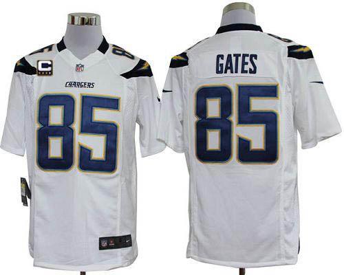 Jerseys Factory Cheap Nike Chargers #85 Antonio Gates White With