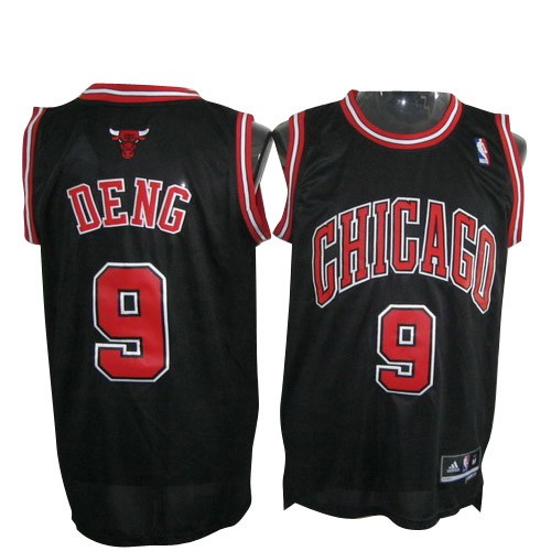 Jerseys Factory Cheap Revolution 30 Bulls #9 Luol Deng Black Emb