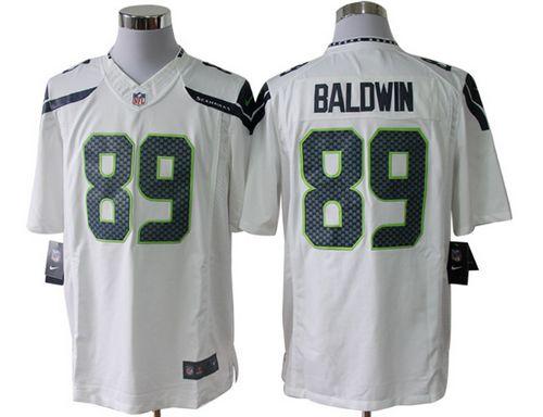 Jerseys Factory Cheap Nike Seahawks #89 Doug Baldwin White Men's