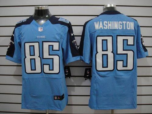 Jerseys Factory Cheap Nike Titans #85 Nate Washington Light Blue