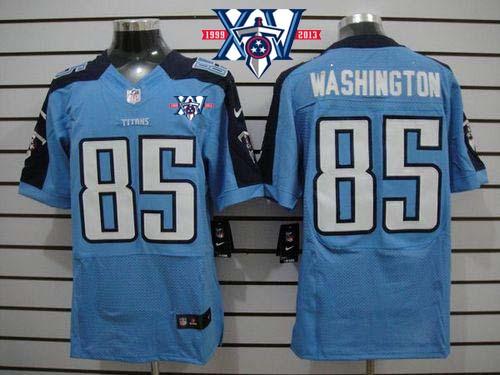Jerseys Factory Cheap Nike Titans #85 Nate Washington Light Blue